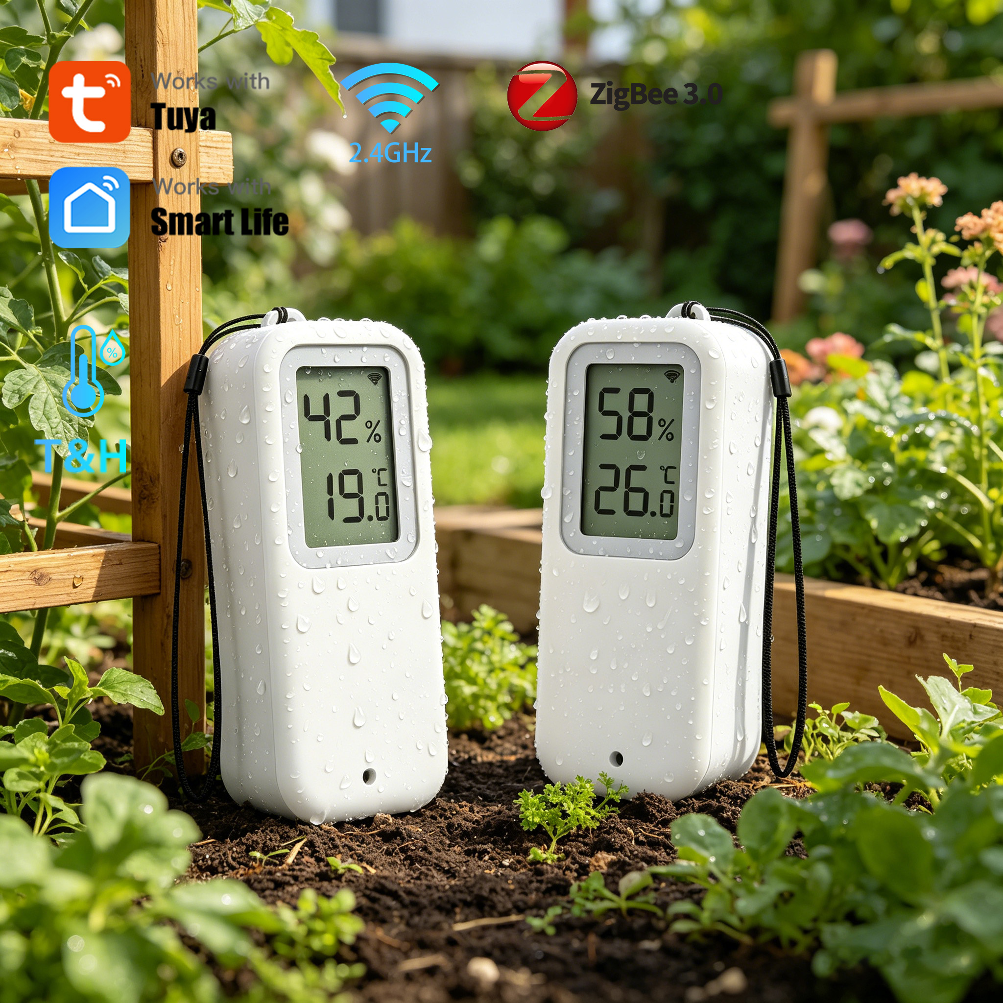 Temperature Humidity Sensor - Tuya WiFi ZigBee Temperature and Humidity