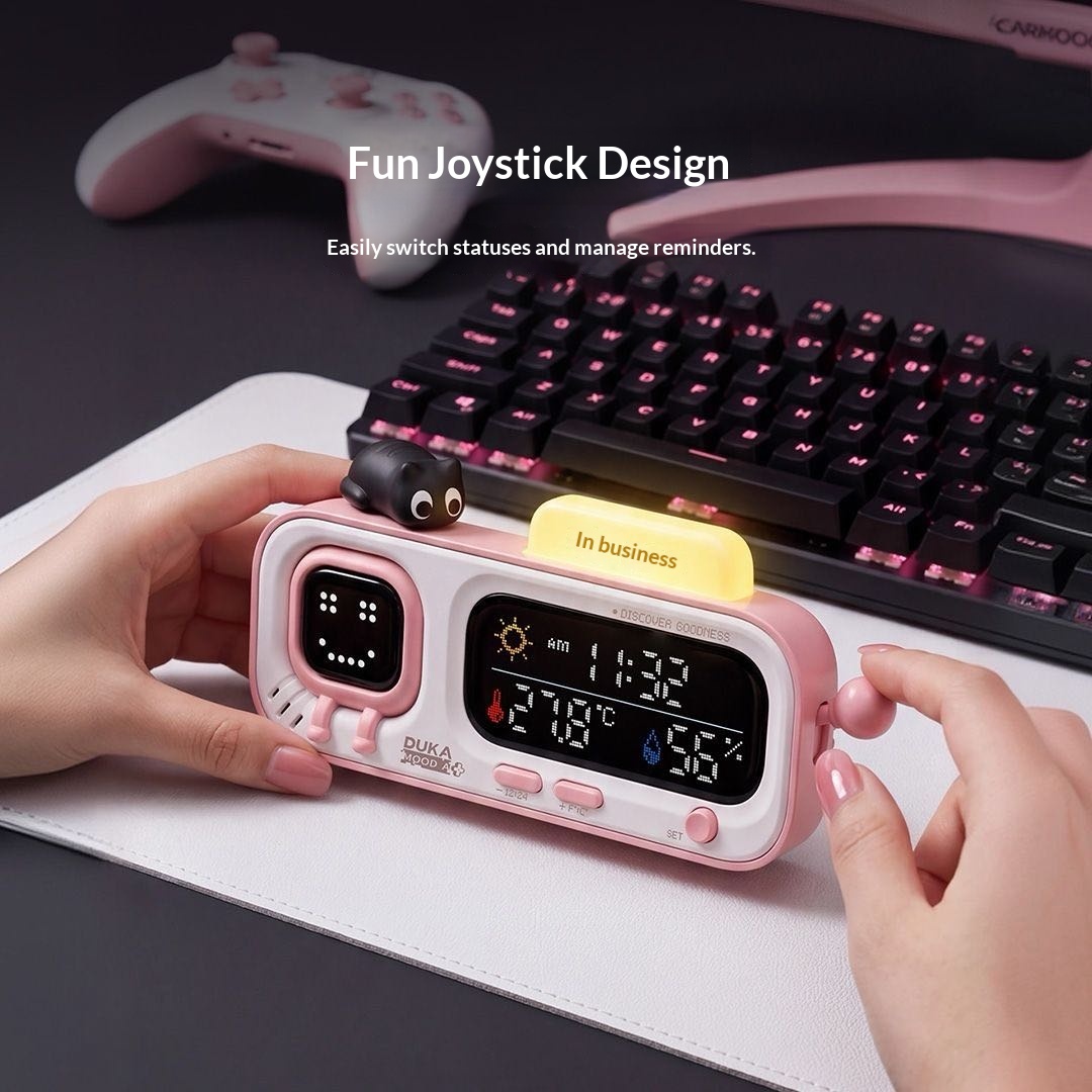 DUKA MOODA Smart Desktop Tempe - Temperature Humidity Sensor ulasan dan harga