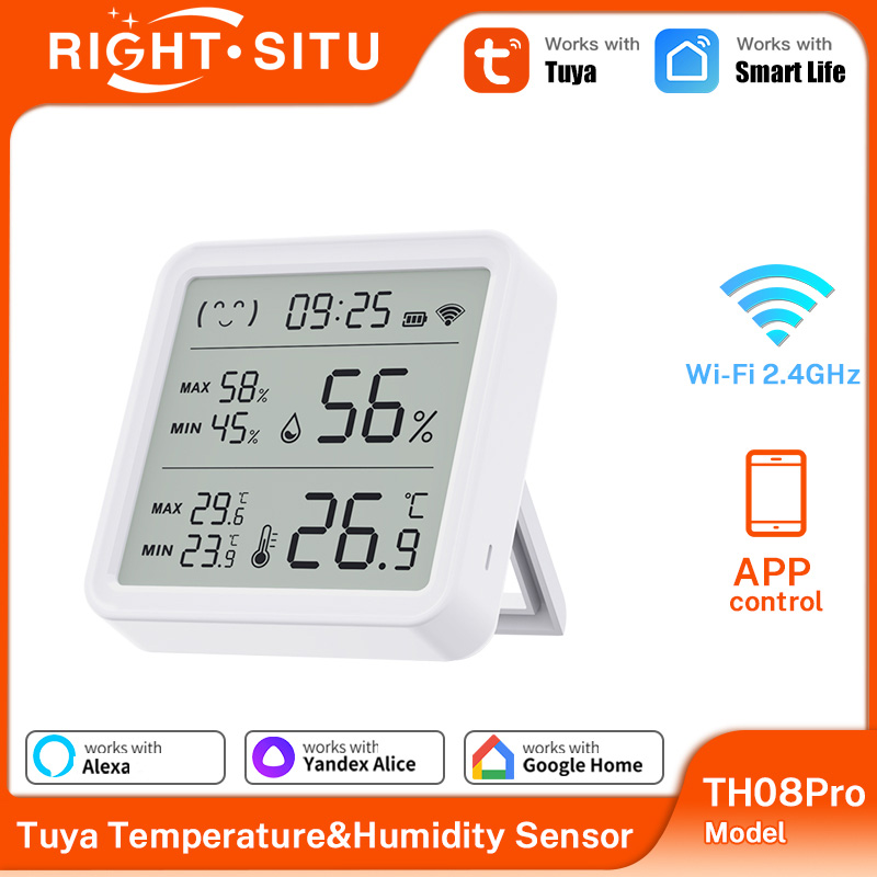 Tuya WiFi Thermometer hygromet - Temperature Humidity Sensor ulasan dan harga