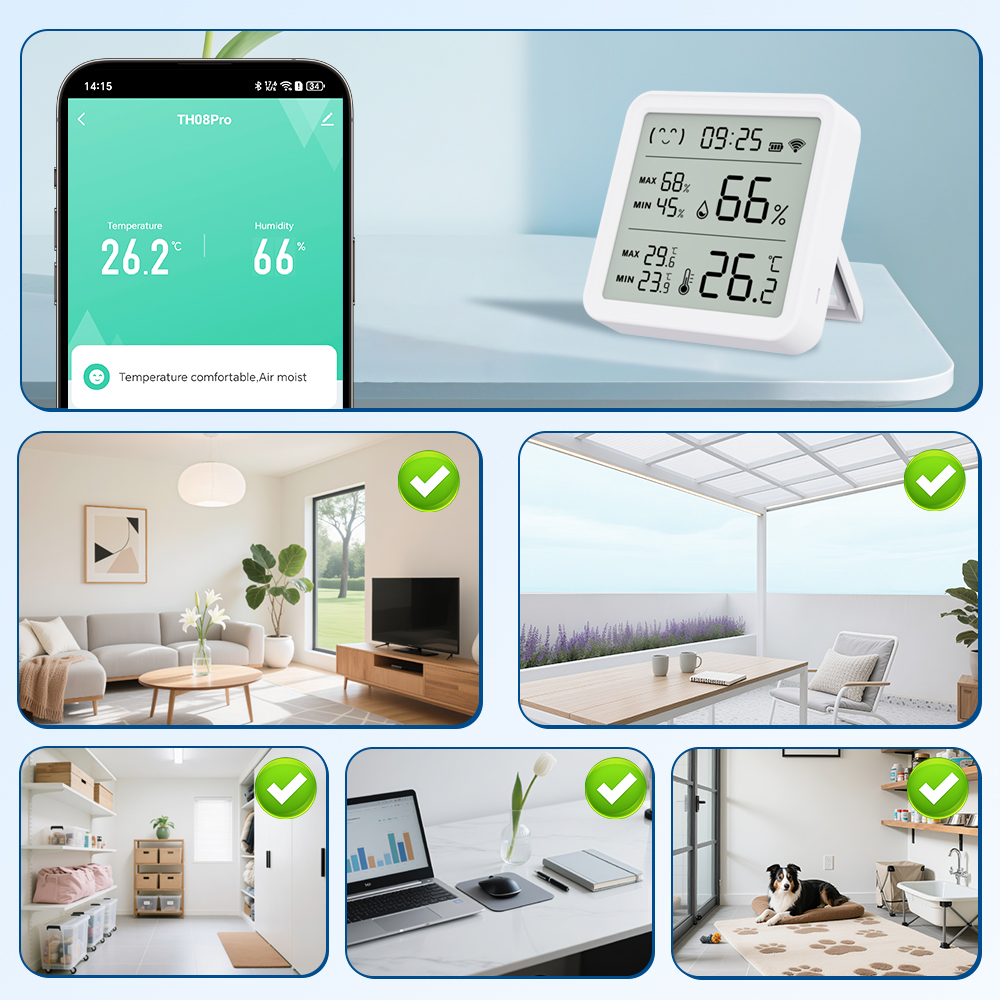 Tuya WiFi Thermometer hygromet - Temperature Humidity Sensor ulasan dan harga