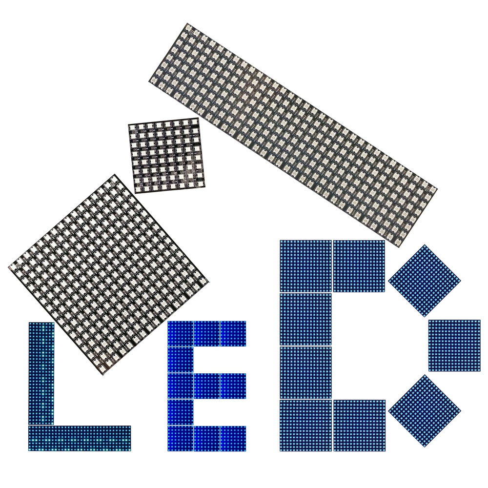 DC5V WS2812B 8*8 16*16 8*32 Fl - Rgb Led Matrix 8X8 ulasan dan harga
