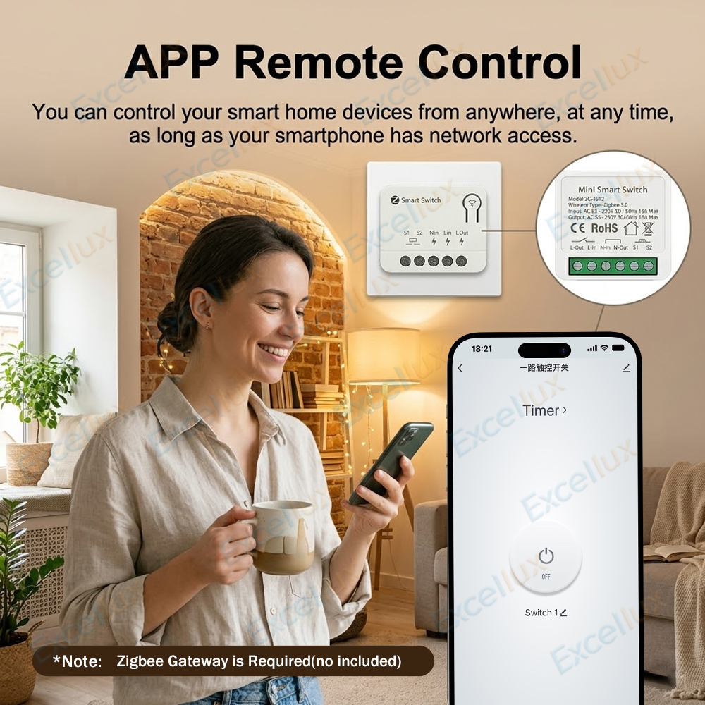 Mini Zigbee Smart Switch Modul - Home Automation Diy ulasan dan harga