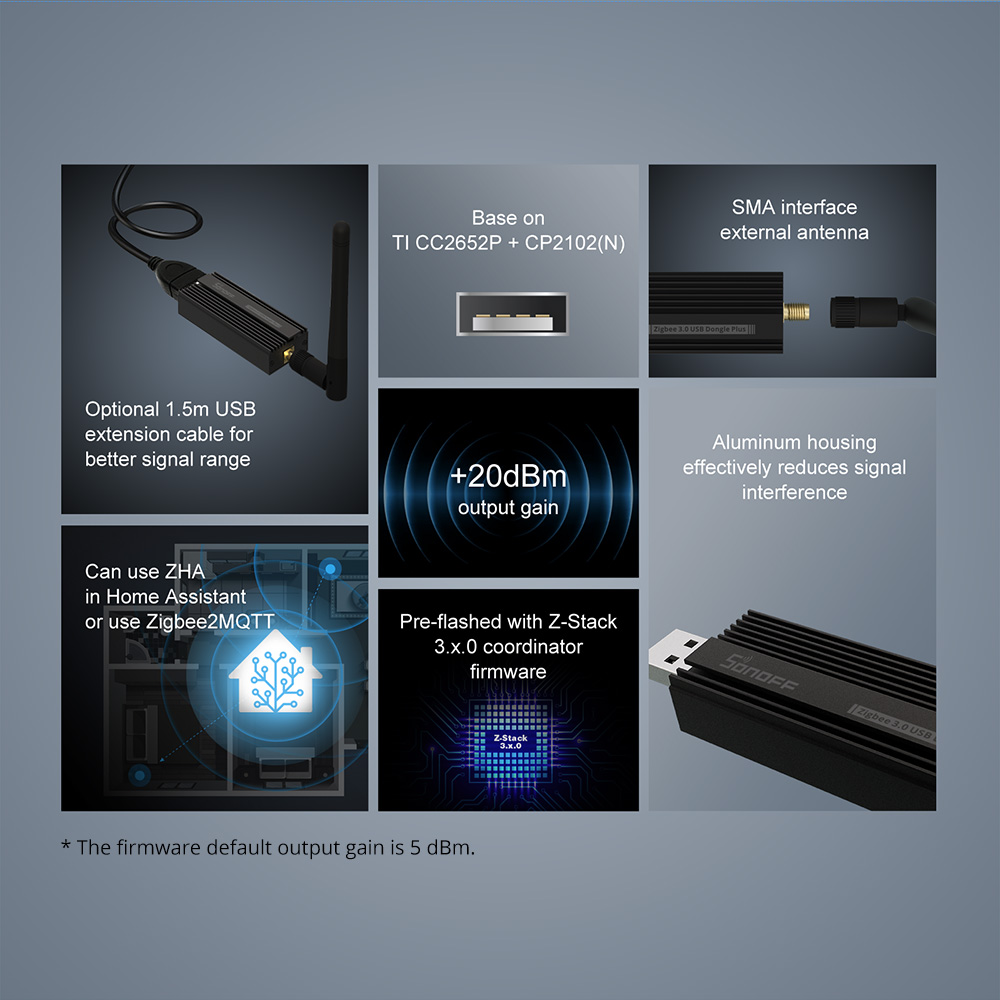 SONOFF ZBDongle-P Zigbee 3.0 U - Zigbee Coordinator Stick ulasan dan harga