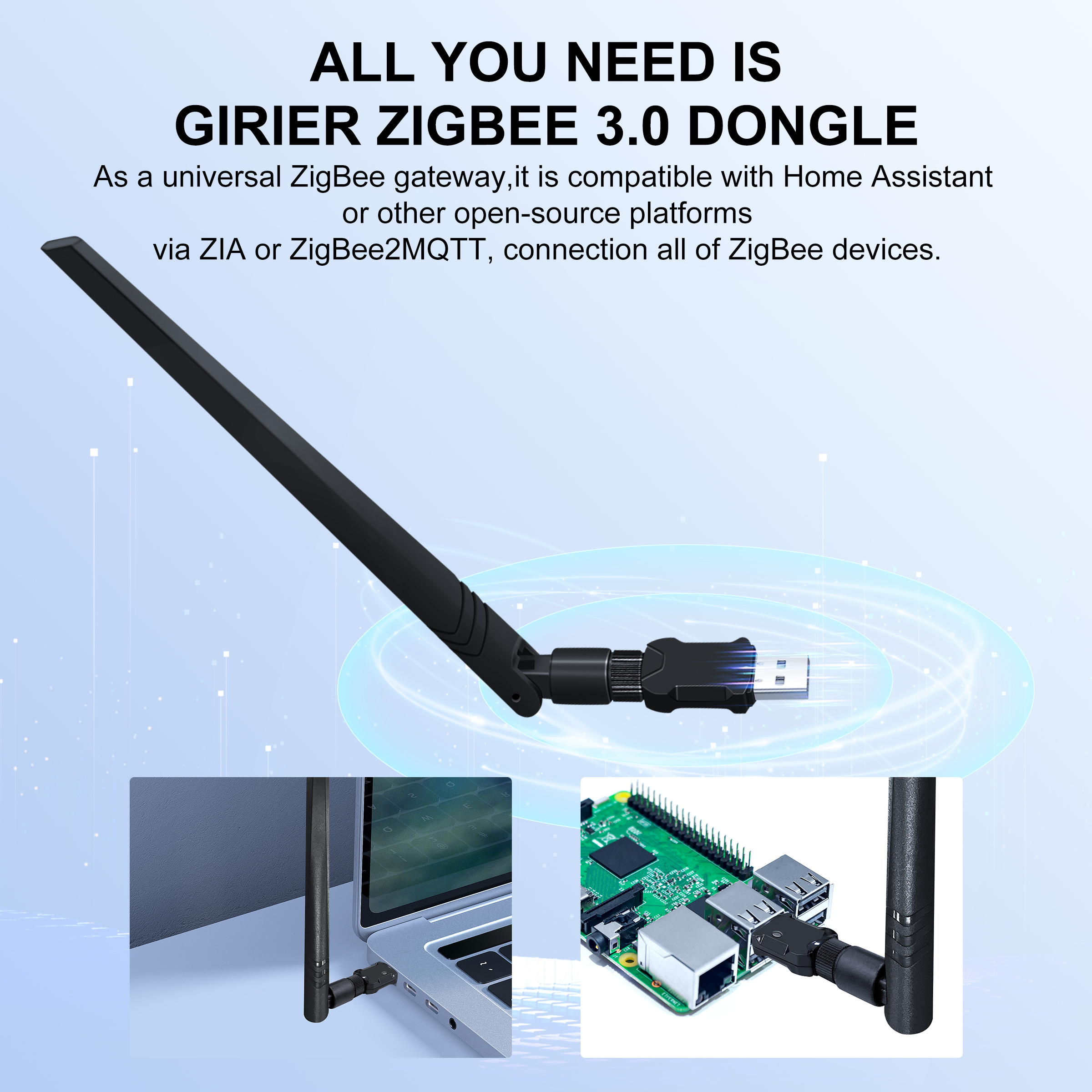 GIRIER ZigBee 3.0 Dongle USB G - Zigbee Coordinator Stick ulasan dan harga