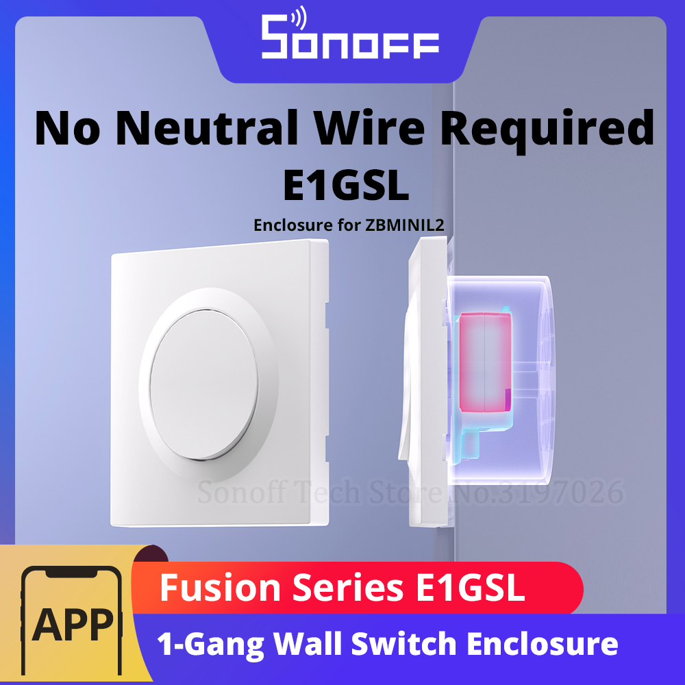 SONOFF E1GSL Wall Switch Enclo - Sonoff Basic Switch ulasan dan harga