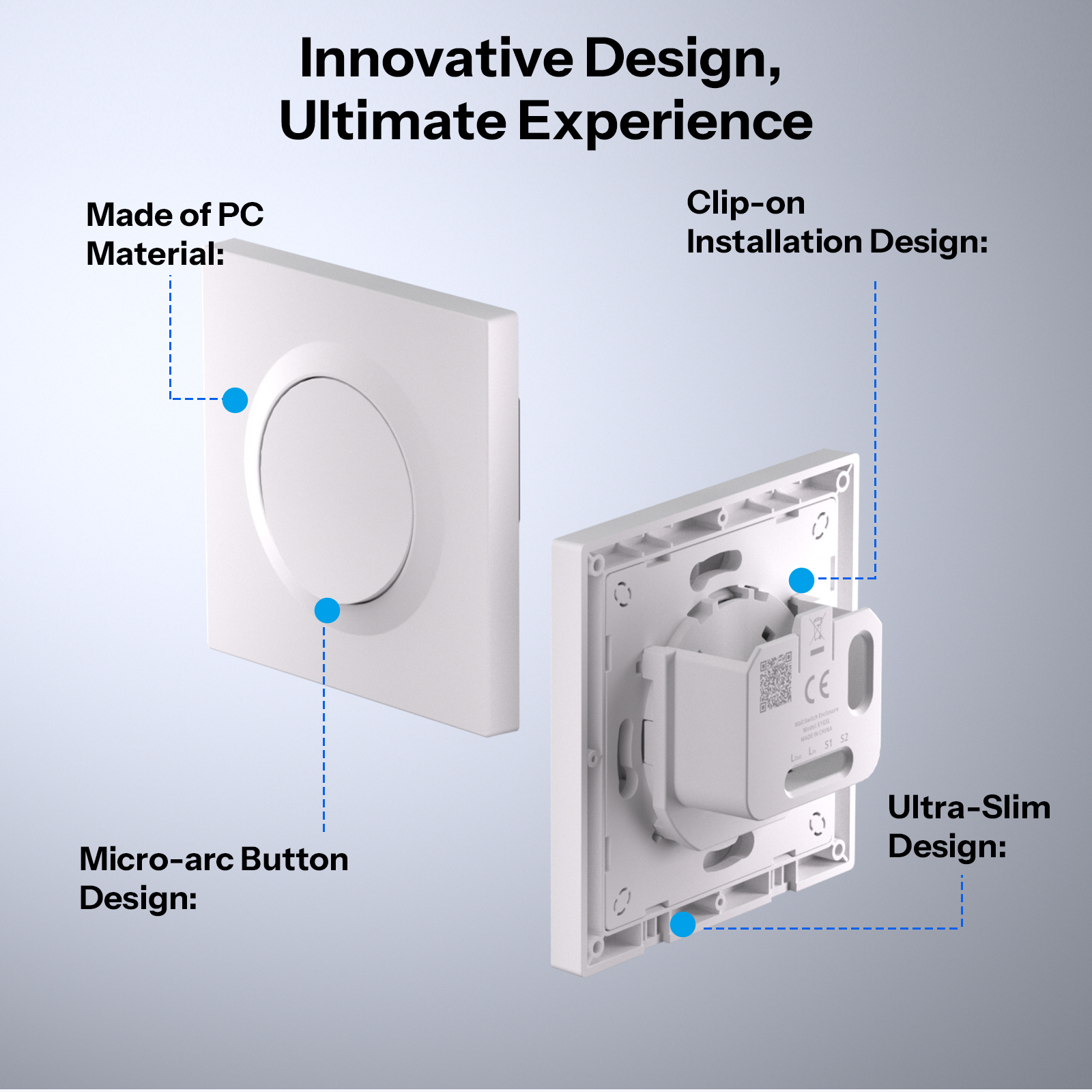 SONOFF E1GSL Wall Switch Enclo - Sonoff Basic Switch ulasan dan harga