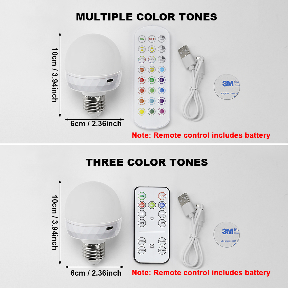 E27 LED Light Bulb RGB USB Rec - Home Automation Industry ulasan dan harga