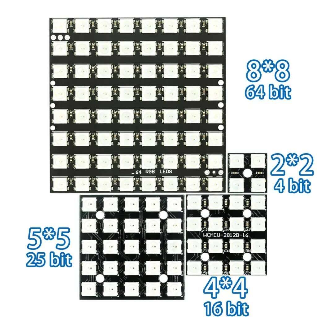 WS2812 5050 RGB 8X8 4 16 25 64 - Rgb Led Matrix 8X8 ulasan dan harga